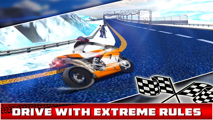 Extreme Motorbike Rider - Frozen Highway screenshot-4