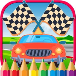 Vehicles & Car Coloring Book Drawing Game for Kids