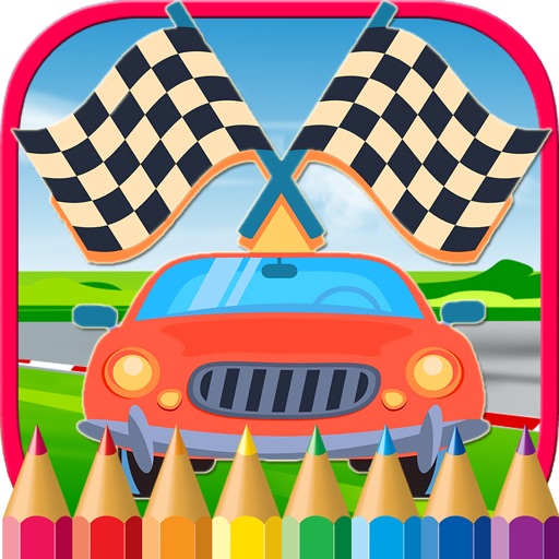 Vehicles & Car Coloring Book Drawing Game for Kids icon