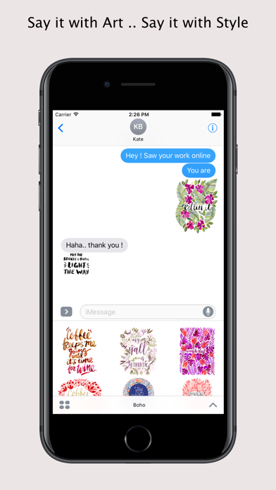 Boho - Redbubble sticker pack Screenshot 1 - AppWisp.com