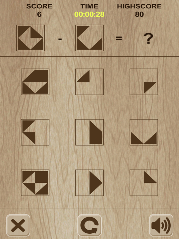 Simple shape's puzzle iPad screenshot