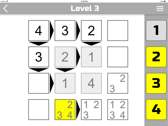 The Futoshiki iPad screenshot 3 - Games app