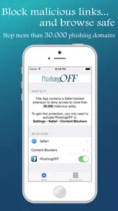PhishingOFF for Safari screenshot #1 for iPhone