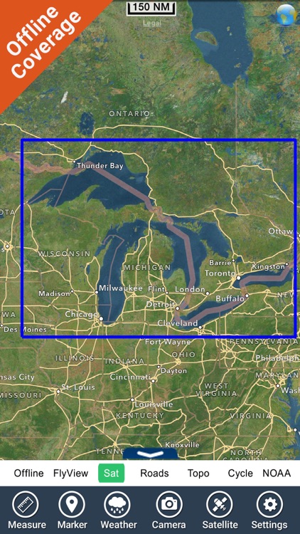 US Great Lakes GPS charts fishing map Navigator screenshot-4