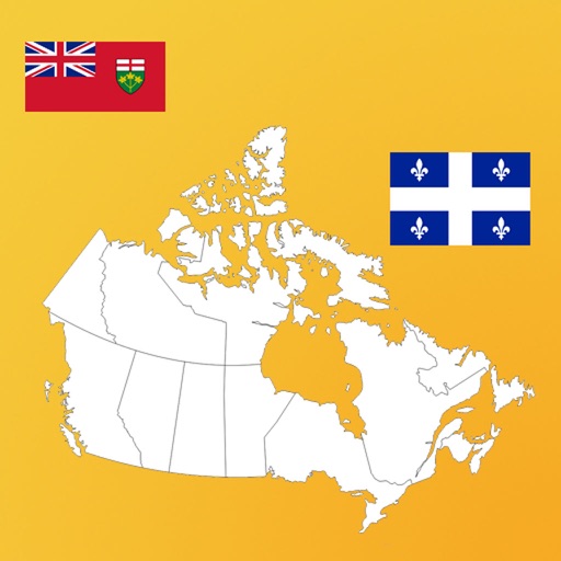 Canada Province Flags, Maps, Info icon