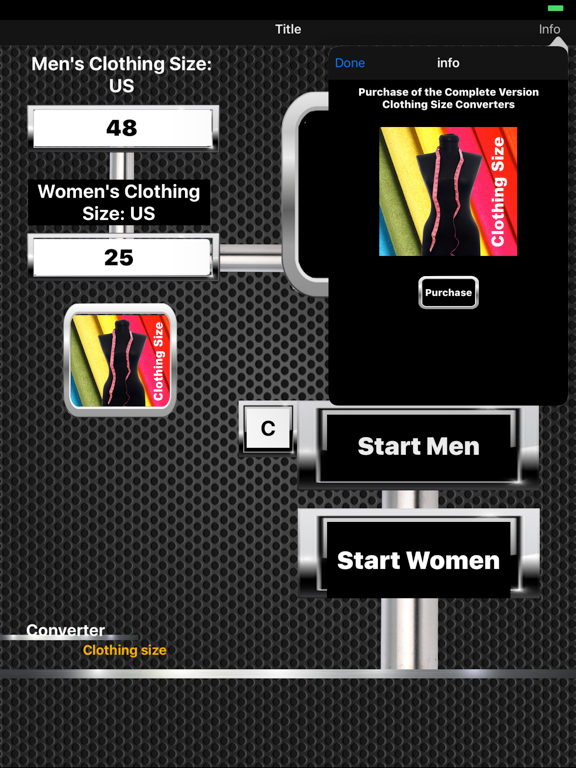 Screenshot #5 pour Clothing Size Converters  Lite