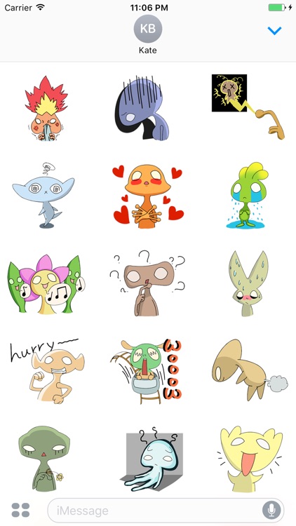 Cute Alien Family Stickers