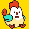 Cute Roosters Stickers