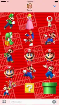Super Mario Run Stickers iphone bilder 1