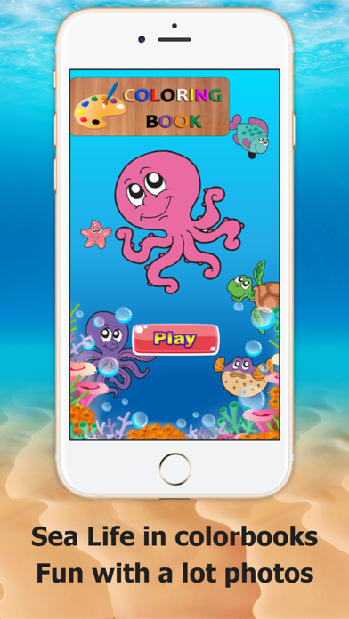 Screenshot #1 pour Coloring Book Ocean Turtles - Drawing Sea Animals