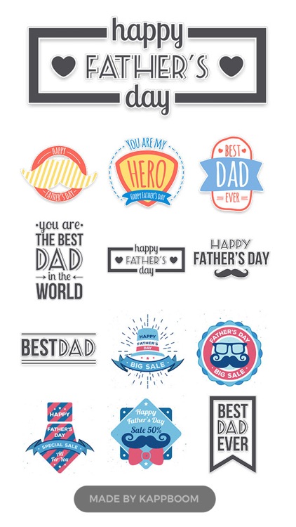 Happy Father's Day Stickers