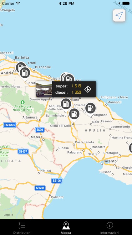 Eni selfy Distributori