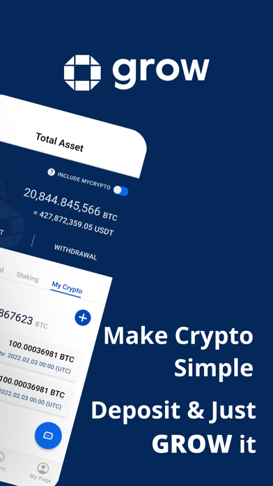 GROW - Make Crypto Simple Screenshot