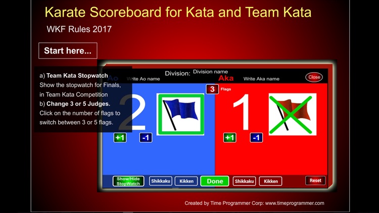 Karate Scoreboard Kata screenshot-3