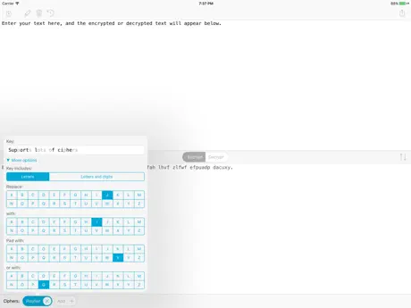 Ciphers: Solve the Enigma