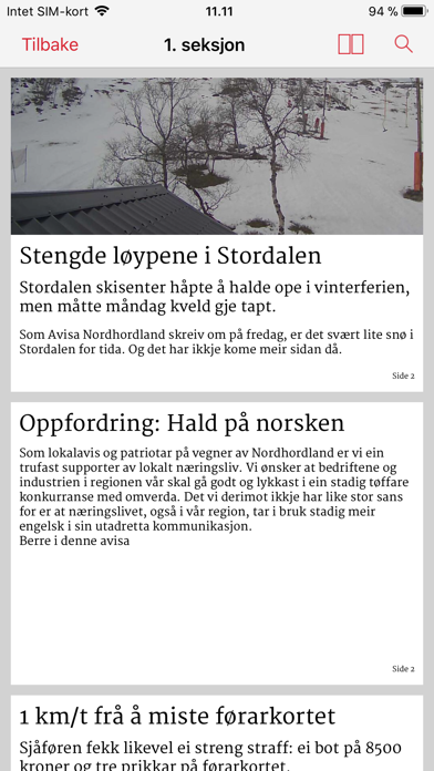 Nordhordland eAvis Screenshot