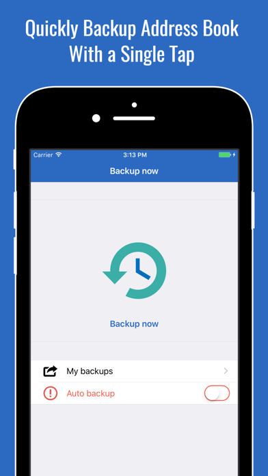 Screenshot #1 pour Backup Assistant - Merge, Clean Duplicate Contacts