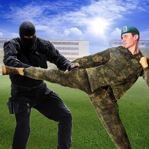 SWAT Soldiers Fighting Training 3D Icon
