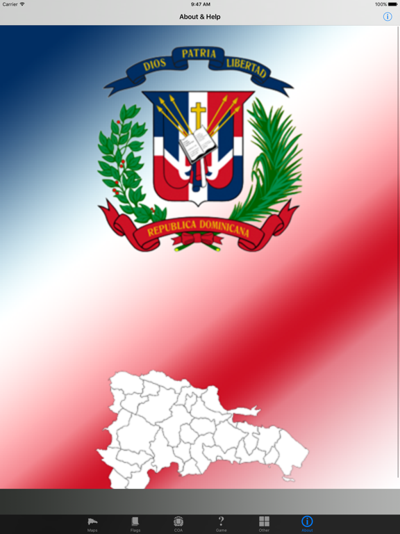 Dominican Republic Province Maps and Capitals iPad screenshot