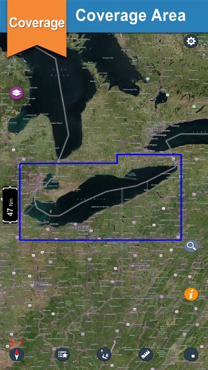 Erie Basin Lake offline nautical chart for boaters