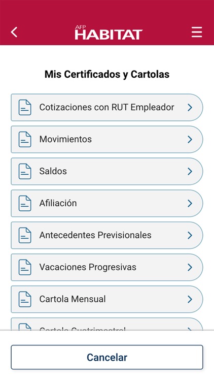 AFP Habitat Chile screenshot-7