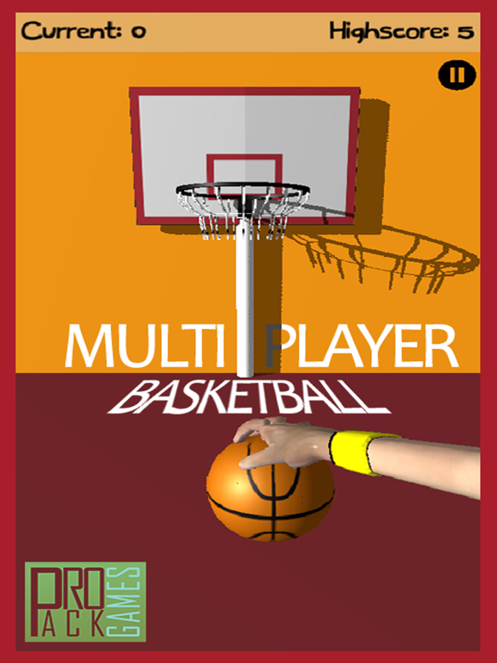 Classic Multiplayer Basketball game Flick and Throw