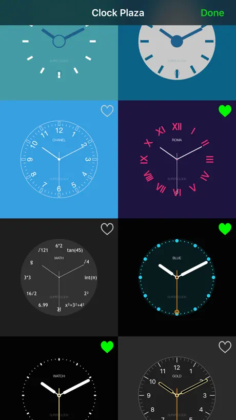 Super Clock-Analog clock faces