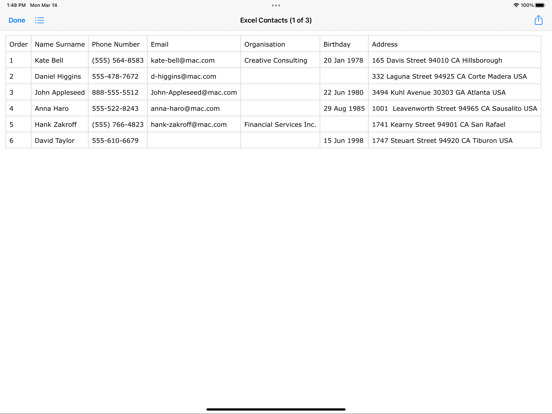 Excel Contactsのおすすめ画像10