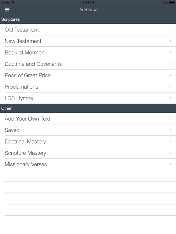 LDS Scripture Power Memorization iPad screenshot 5 - Reference app