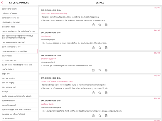 Screenshot #5 pour Body Eyes idioms in English