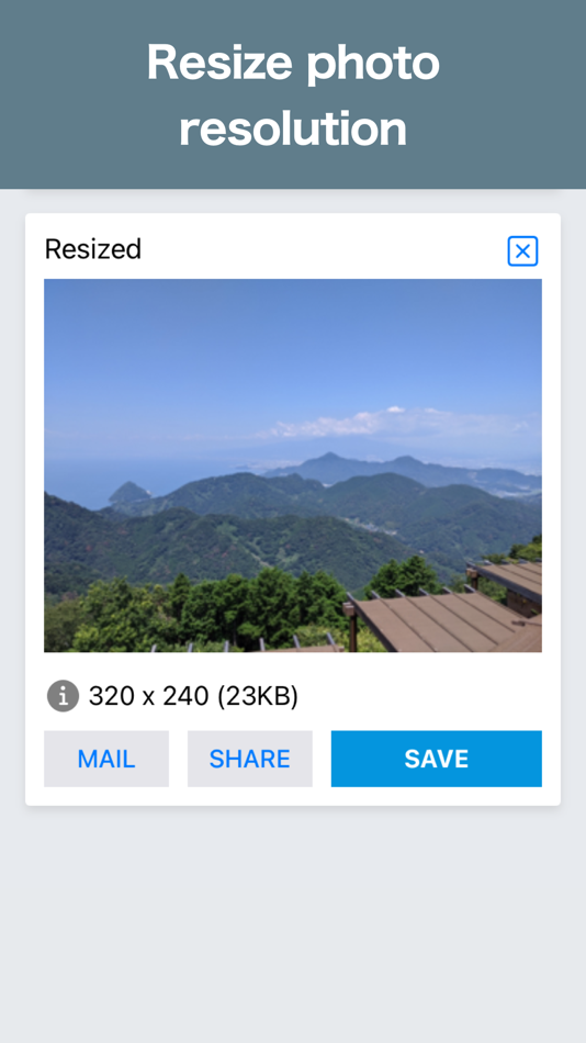 #3. Photo Resizer: resize image (iOS) Podle: Ryoichi Fukugawa