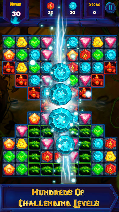 Jewel Mystery - Free match 3 puzzle games iPhone screenshot 4 - Games app