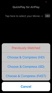 quick airplay - optimized for your iphone videos iphone screenshot 1