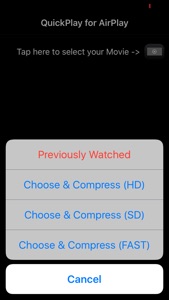 Quick AirPlay - Optimized for your iPhone videos screenshot #1 for iPhone