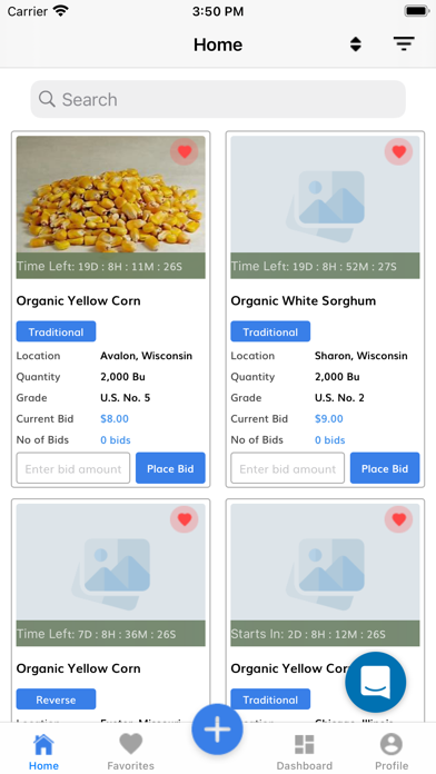 Organic Crop Exchange Screenshot