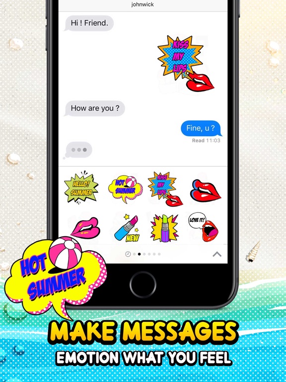 Screenshot #5 pour Summer Girl Stickers for iMessage