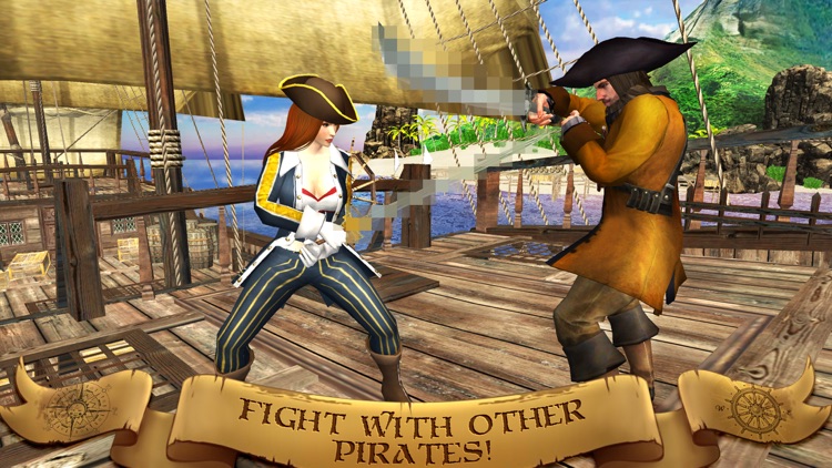 Pirates Fighting: Carribean Corsair War 3D