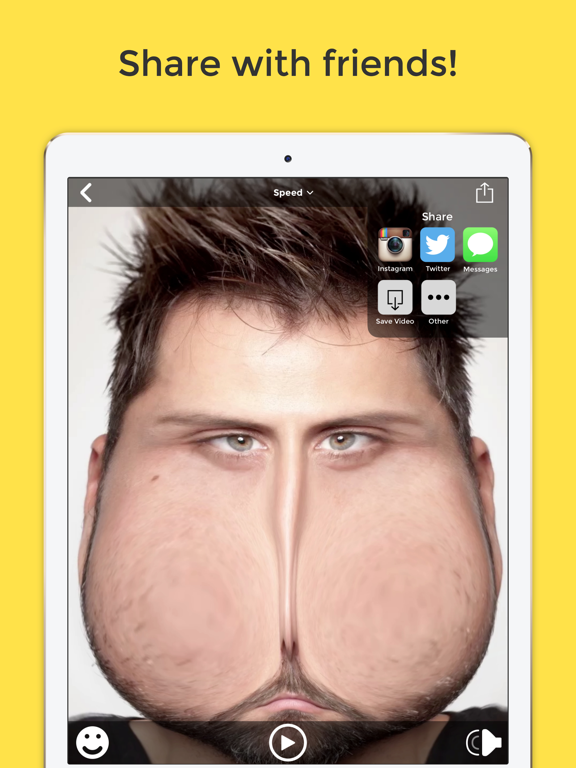 BendyBooth Chipmunk - Funny Face+Voice Video App iPad screenshot 4 - Entertainment app