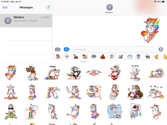 Screenshot #5 pour Crazy Pony Funny Stickers