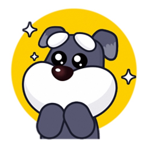 Little Schnauzer - Cute stickers for iMessage - AppWisp.com