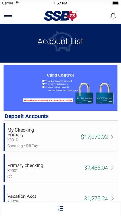 Shelby Savings Screenshot
