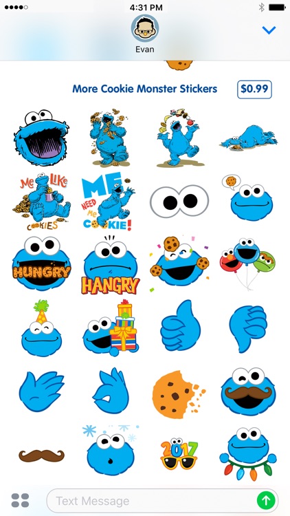 Cookie Monster Stickers