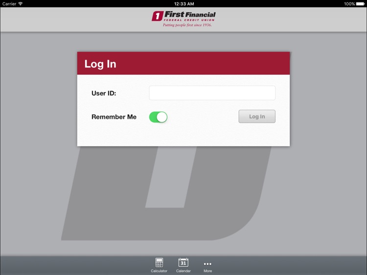 First Financial FCU for iPad