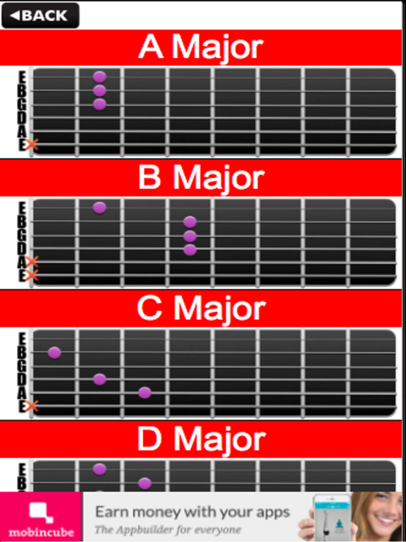 Screenshot #4 pour Learn Guitar Chords Plus