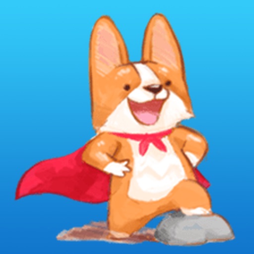 Cute Pembroke Corgi Sticker icon