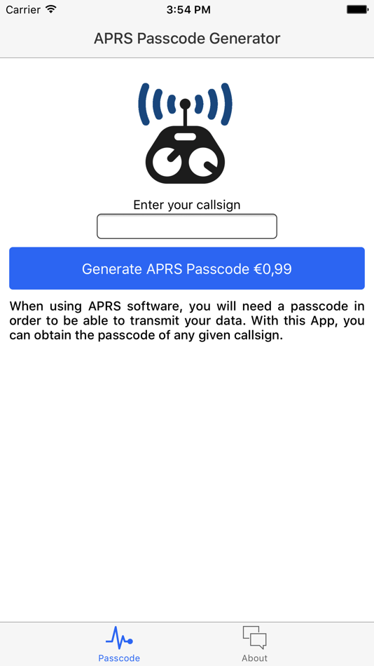 #1. APRS Passcode (iOS) 由: P8G Software