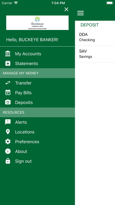 Buckeye Community Bank Mobile Screenshot