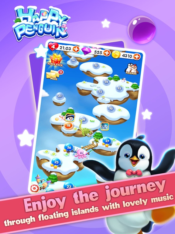 Screenshot #5 pour Happy Penguin - Bubble Shooter
