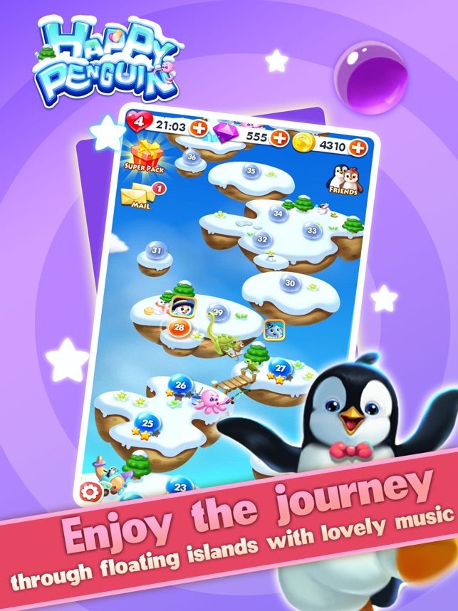 Happy Penguin - Bubble Shooter by DROIDHEN LIMITED