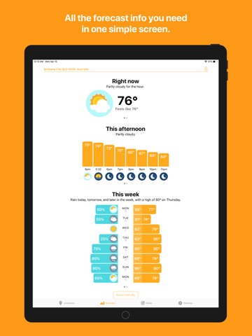 Hello Weather: Forecast & Mapsのおすすめ画像1